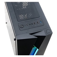 AEROCOOL skříň Bolt Mini, Micro tower, 1x USB 3.0, 2x USB 2.0, 2x audio, bez zdroje