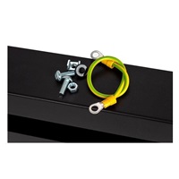 LEXI-Net 19" jističová DIN lišta 3U, 22 modulů, černá