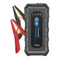 TOPDON Car Jump Starter V2200Plus, 1600mAh