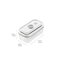 ZWILLING vakuové nádoby, velikosti S, M, L, sklo, bílé, 3 kusy - Fresh & Save