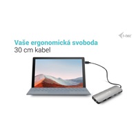 i-tec USB-C Metal Nano 2x HDMI Docking Station, PD 100W