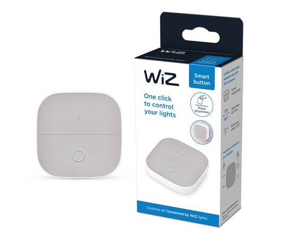 PHILIPS WiZ Portable Button šedé/bílé - spínač