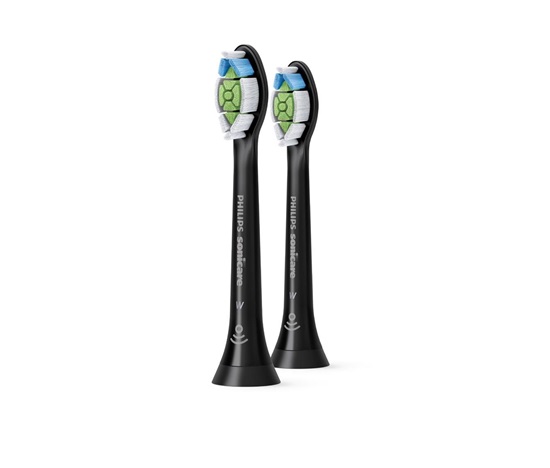 Philips HX6062/13 Sonicare Optimal White, náhradní hlavice, standardní velikost, 2 kusy, nasazovací, černá