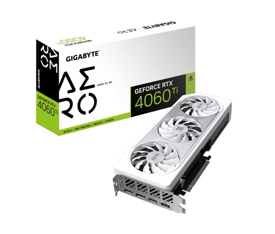 GIGABYTE VGA NVIDIA GeForce RTX 4060 Ti AERO OC 16G, 16G GDDR6, 2xDP, 2xHDMI