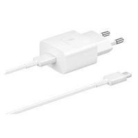 Samsung cestovní nabíječka EP-T1510XWE, PD, 15W, kabel USB-C, bílá