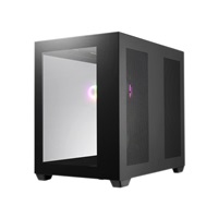 Fortron skříň Midi Tower CMT380B, průhledná bočnice, ATX, 3x RGB větrák, černá