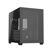 Fortron skříň Midi Tower CMT380B, průhledná bočnice, ATX, 3x RGB větrák, černá