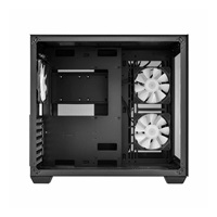 Fortron skříň Midi Tower CMT380B, průhledná bočnice, ATX, 3x RGB větrák, černá