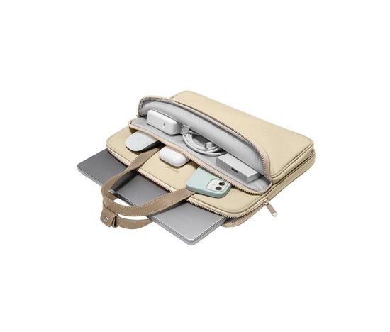 tomtoc Shoulder Bag - 14" a 13" MacBook Pro / Air, khaki
