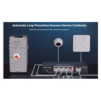 Reyee RG-ES210GC-LP Smart mananged PoE switch, 8x PoE