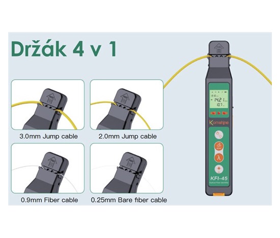 KOMSHINE KFI-40V Identifikátor optických vláken + VFL