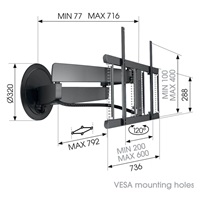 Vogel‘s TVM 7675 MotionMount - elektrický držák