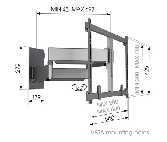 Vogel's TVM 5855 TV držák 4-ramenný XXL