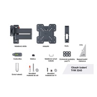 Vogel‘s TVM 3243 TV rameno 3 klouby S - černé