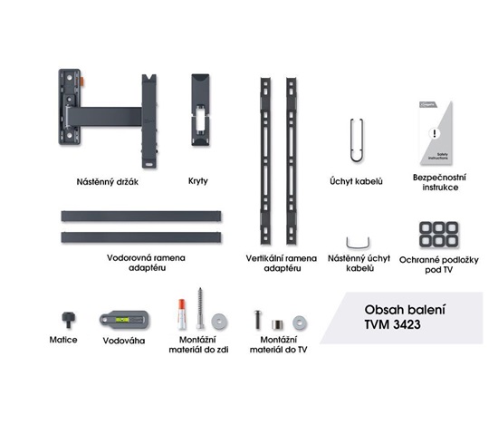 Vogel's TVM 3423 TV rameno 2 klouby M