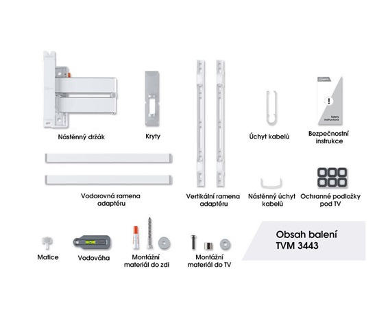 Vogel's TVM 3443W TV rameno 3 klouby M