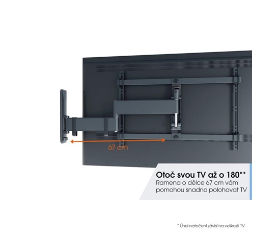 Vogel's TVM 3643W TV rameno 3 klouby L