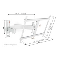 Vogel‘s TVM 3643W TV rameno 3 klouby L