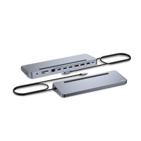 i-tec USB-C Metal Ergonomic 4K 3x Display Docking Station, PD 100W + i-tec Universal Charger 100W (bundle)
