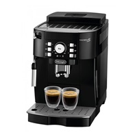 DeLonghi ECAM 21.117.B automatický kávovar, 15 bar, vestavěný mlýnek, dva šálky najednou, tryska na páru, černý
