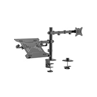 GEMBIRD Držák monitoru na stůl s podstavcem pro notebook MA-DA-03, naklápěcí, až do 32” a 9kg, černý