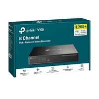 TP-Link VIGI NVR1008H-8P, videorekordér, 8 channels, 8xPoE, 1x100Mb/s LAN, 1xVGA,1xHDMI,2xUSB2.0
