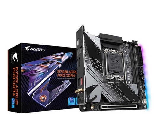 GIGABYTE MB Sc LGA1700 B760I AORUS PRO, Intel B760, 2xDDR5, 1xDP, 1xHDMI, mini-ITX