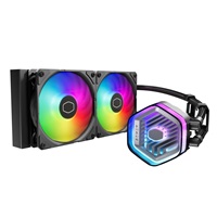 Cooler Master vodní chladič MasterLiquid 240 Atmos ARGB, 2x120mm, LGA1851, AM5, černá