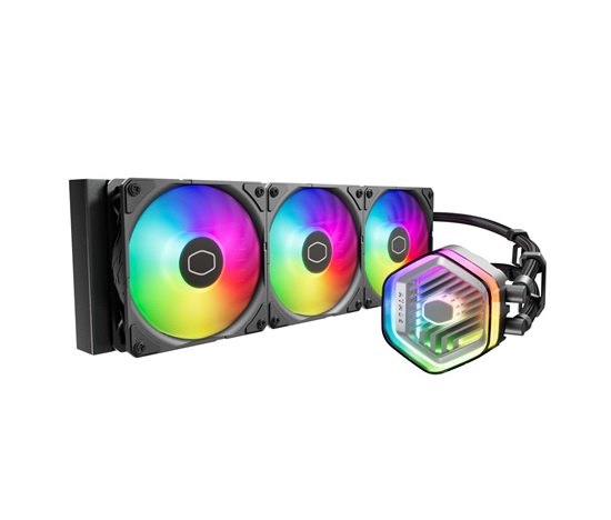 Cooler Master vodní chladič MasterLiquid 360 Atmos ARGB, 3x120mm, LGA1851, AM5, černá