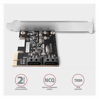 AXAGON PCES-SJ2, PCIe kontroler - 2x wewnetrzny SATA 6G port, JMB582, SP & LP