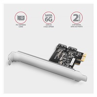 AXAGON PCES-SJ2, PCIe kontroler - 2x wewnetrzny SATA 6G port, JMB582, SP & LP
