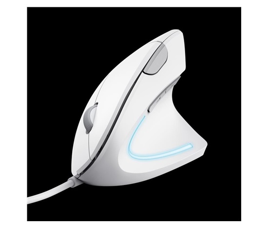 TRUST Myš Verto ergonomic mouse USB, black (bílá)
