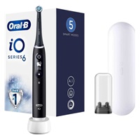 Oral-B iO6 elektrický zubní kartáček, magnetický, 5 režimů, displej, umělá inteligence, časovač, černý