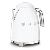 Smeg KLF03WHEU, rychlovarná konvice, 1,7 l, (7 šálků), 2400 W, styl 50. let, bílá