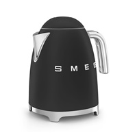 Smeg KLF03BLMEU, rychlovarná konvice, 1,7 l, (7 šálků), 2400 W, styl 50. let, matná černá