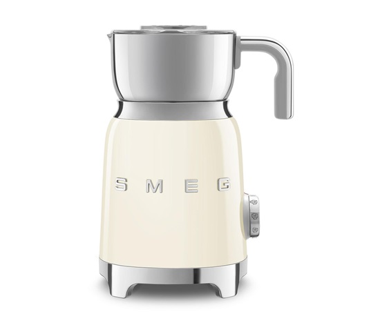 Smeg MFF11CREU napěňovač mléka, 500 W, 600 ml / 2,5 šálku, horká čokoláda / mléko, lehká pěna, krémový