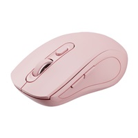 C-TECH myš Dual mode WLM-12PK, bezdrátová, 1600DPI, 6 tlačítek, růžová, USB nano receiver