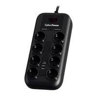 BAZAR - CyberPower Surge Buster™ 8 zásuvek, 2xUSB, 1.8m, German, New - Poškozený obal (Komplet)