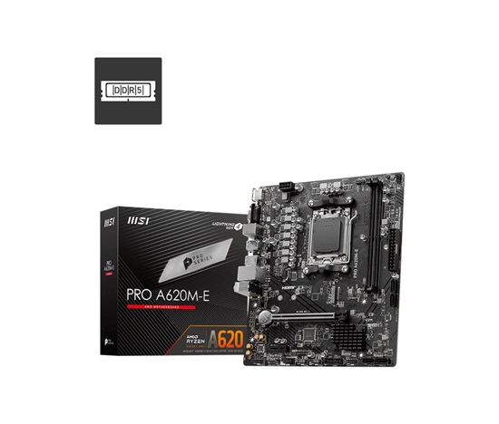 MSI MB Sc AM5 PRO A620M-E, AMD A620, 2xDDR5, 1xHDMI, 1xVGA, mATX