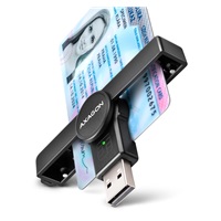 AXAGON CRE-SMPA, USB-A PocketReader czytnik kart identyfikacyjnych