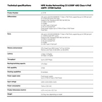 HPE Aruba Networking CX 6200F 48G Class4 PoE 4SFP+ 370W Switch JL727A RENEW