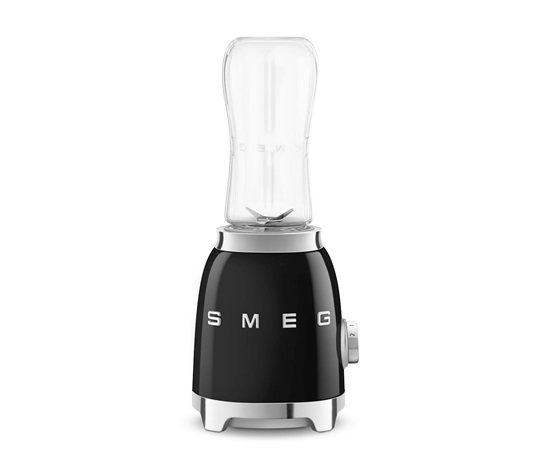 Smeg PBF01BLEU mini mixér, 300 W, 2 programy, 22000 RPM, nerezové dvojité ostří, černý