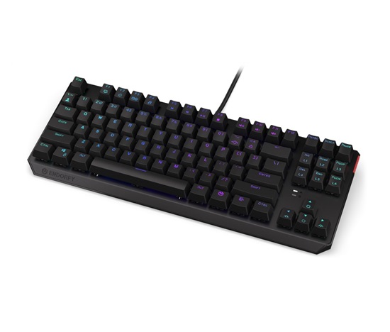 Endorfy herní klávesnice Thock TKL Brown / drátová / USB / brown switch / mechanická / CZ layout / černá RGB