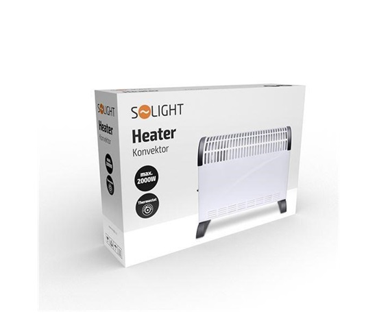 Solight horkovzdušný konvektor 2000W, nastavitelný termostat