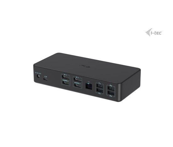 i-tec USB 3.0/USB-C/Thunderbolt 3 Professional Dual 4K Display Dock.st. Gen2, PD 100W