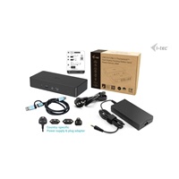 i-tec USB 3.0/USB-C/Thunderbolt 3 Professional Dual 4K Display Dock.st. Gen2, PD 100W
