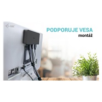 i-tec USB 3.0/USB-C/Thunderbolt 3 Professional Dual 4K Display Dock.st. Gen2, PD 100W