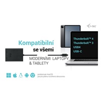 i-tec USB-C Dual 4K/60Hz (single 8K/30Hz) DP Video Adapter