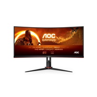 AOC MT VA LCD WLED 34" CU34G2XP/BK - VA panel, 3440x1440, 180Hz, 1ms, 2xHDMI, 2xDP, repro, nast. vyska, zakriven