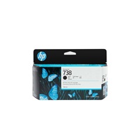 HP 738 130-ml Black DesignJet Ink Cartridge